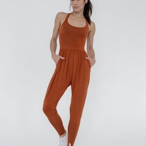 Rust Racerback Jumpsuit – Women